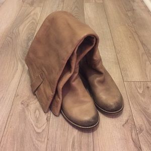 BP over the knee boots - tan