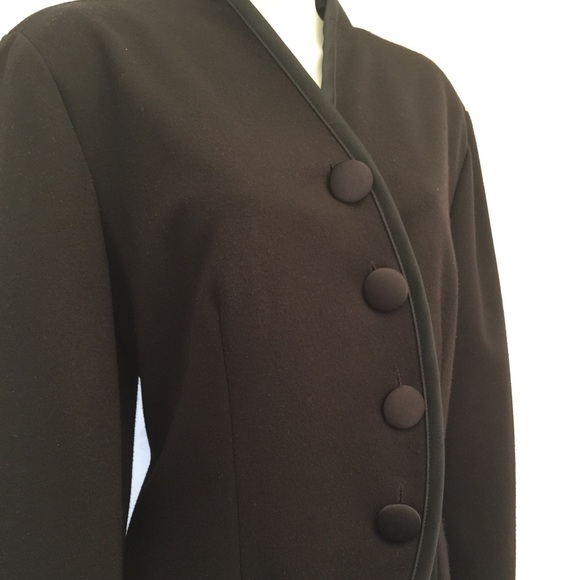 Black Knit Tulip Shaped Jacket - Picture 2 of 4