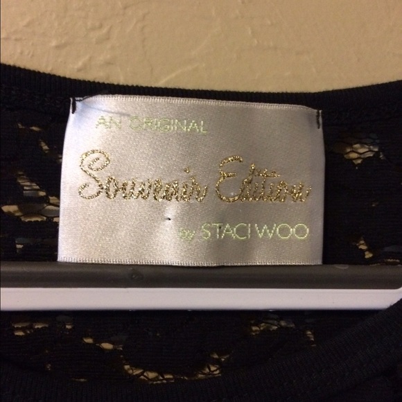 SOLD SOLDCharming Charlie black lace dress - Picture 2 of 3