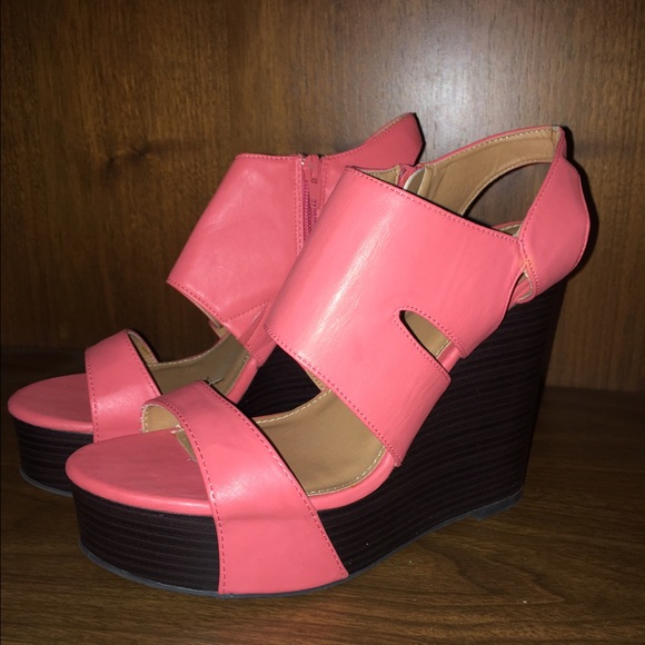 Peach Charlotte Russe wedges