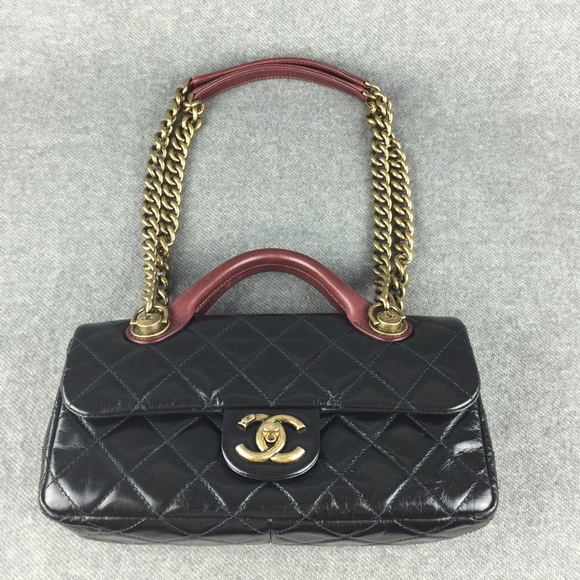 🎉SOLD Chanel flap bag with rigid and chain handle - Picture 4 of 4