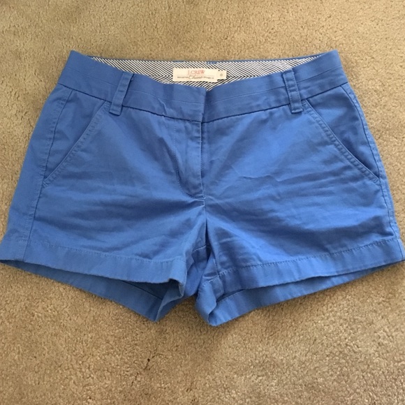 J crew chino shorts blue 0