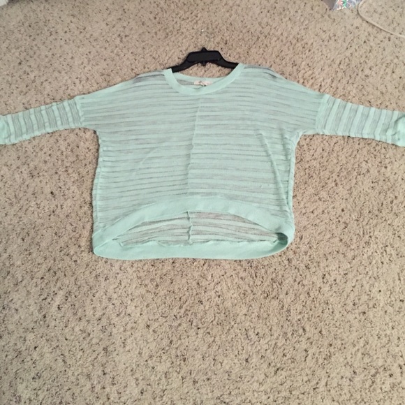 Forever 21 hi-low mesh sweater