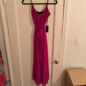 Sheer long maxi dress with slip underneath