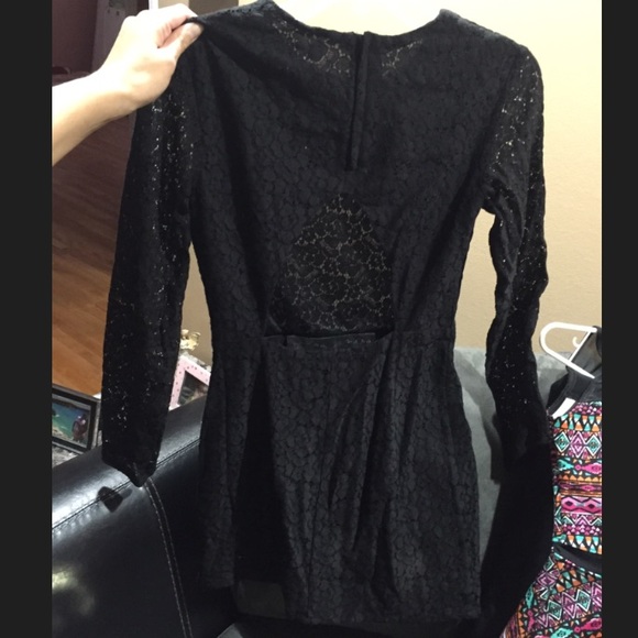 ❌❌❌❌Black Floral lace shift dress - Picture 3 of 3