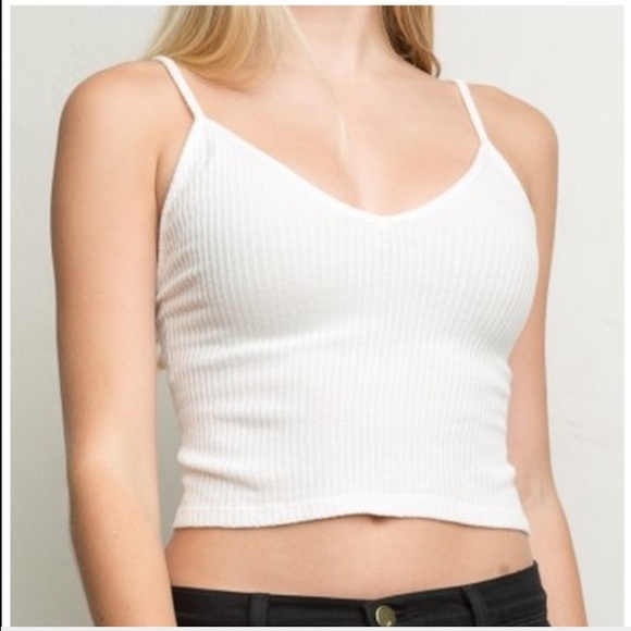Ⓜ️ Brandy Melville white Joanne tank ribbed