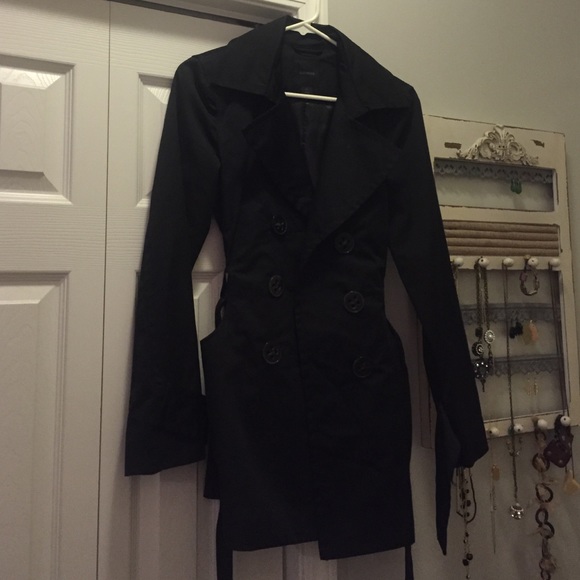 Express dress coat in black