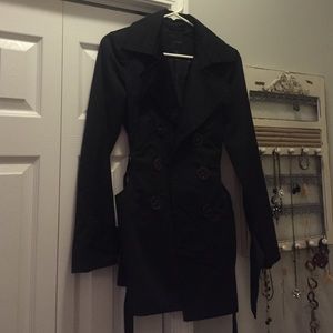 Express dress coat in black
