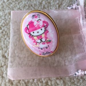 Tarina Tarantino hello kitty pink head mod ring