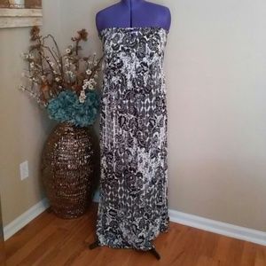 Floral Halter Top Maxi Dress