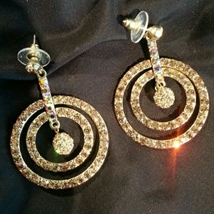 Rhinestone earring