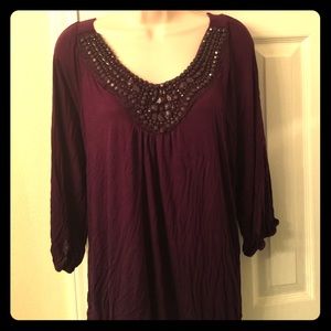 Dark purple blouse