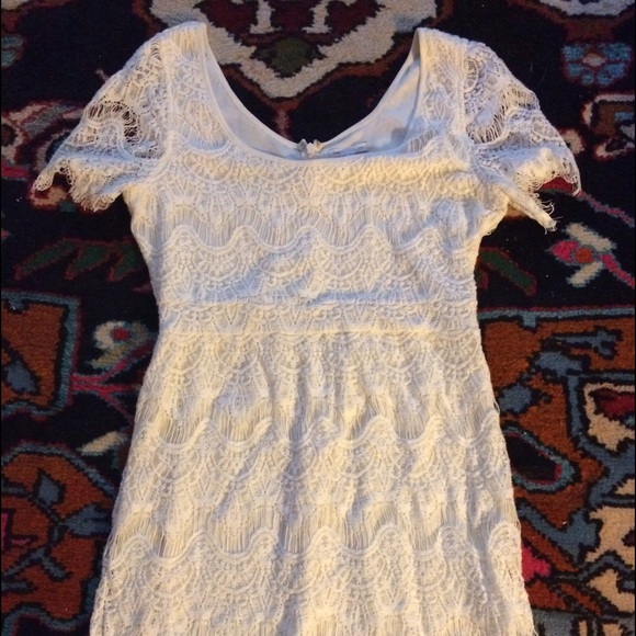 White Lace Gap Dress