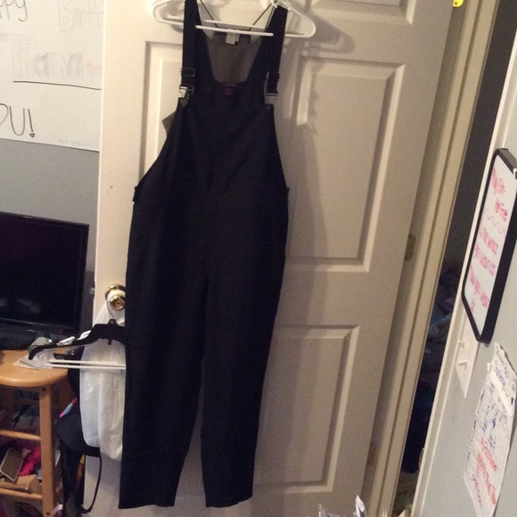 Black pant overalls