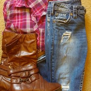 Silver Pioneer bootcut jeans