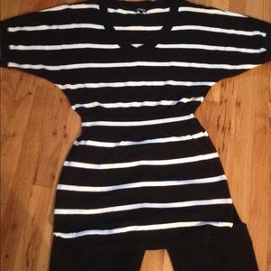Black and white stripped sweater