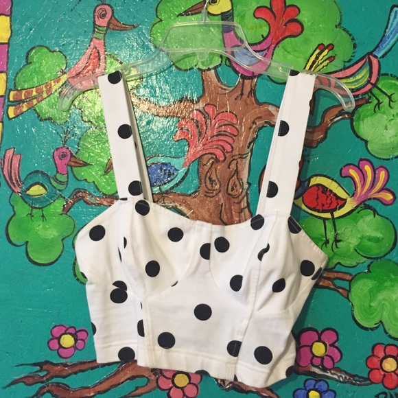 Topshop Bralette Polka Dots