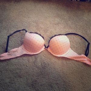 Reserved*** Pink w/ Black Dots Push Up t