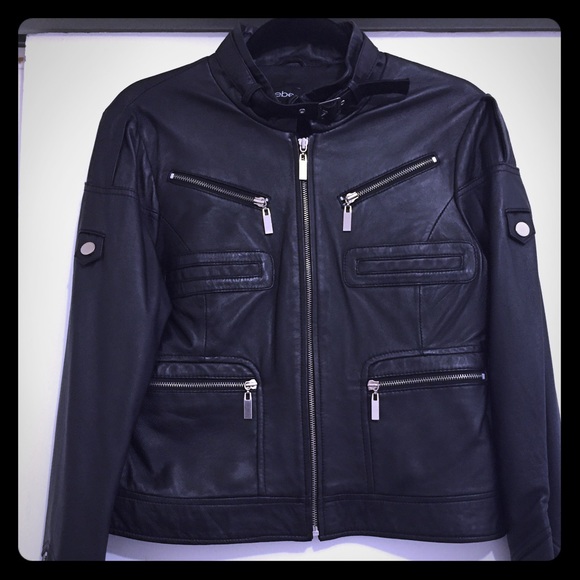Bebe Motorcycle Leather Jacket