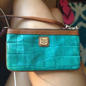 Blue Doomey and Bourke wrist wallet