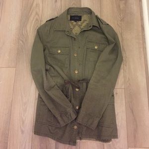 Bly Pepper Army jacket with Aztec fabric on back