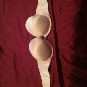 Strapless Tan Victoria Secret Bra