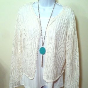 Coldwater Creek white soft knit style sweater