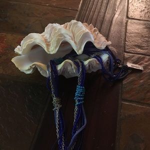 An ocean blue necklace