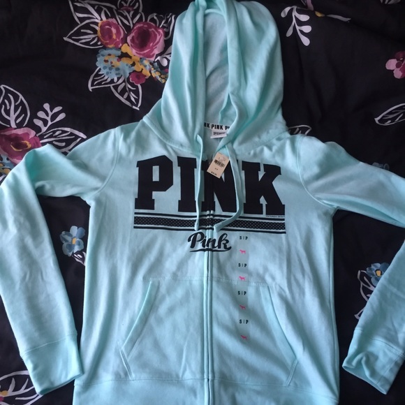🚫PENDING ON IG🚫VS Pink Hoodie - Picture 1 of 2