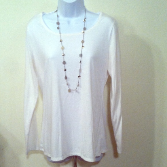 Coldwater Creek white long sleeve top