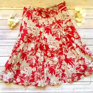 Banana Republic Cotton Patterned Skirt