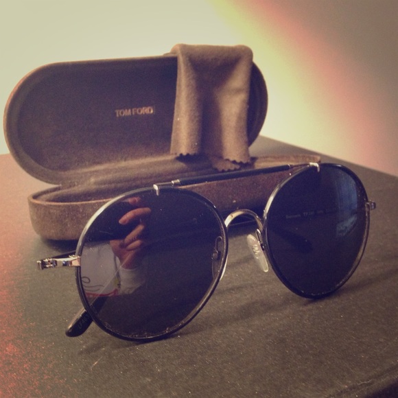 TOM FORD Samuele round sunglasses