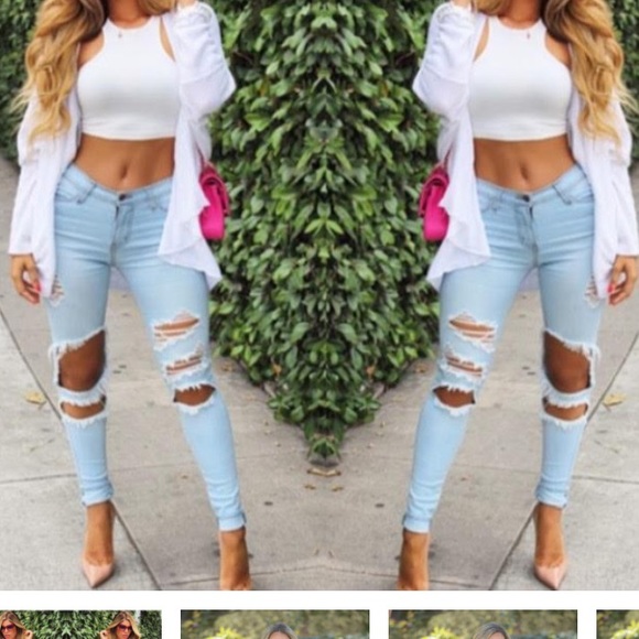 BRAND NEW RIPPED JEANS❤️ - Picture 2 of 4