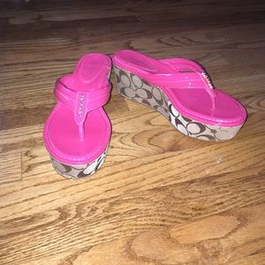 💯Authentic Coach Wedges