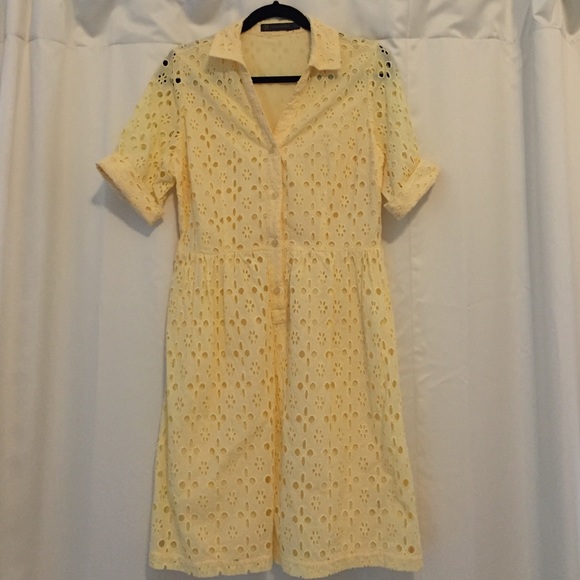 Yellow Outback Red By The Limited Eyelet Dress
