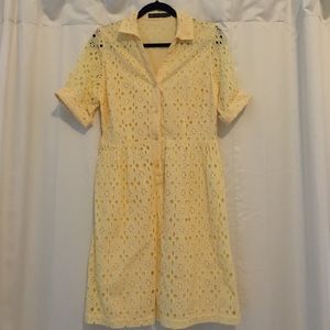 Yellow Outback Red By The Limited Eyelet Dress