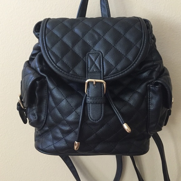 Forever 21 Handbags - ❗️ON HOLD❗️Mini Black Quilted Backpack