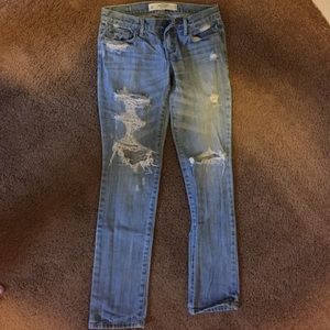 Distressed A&F Jeans