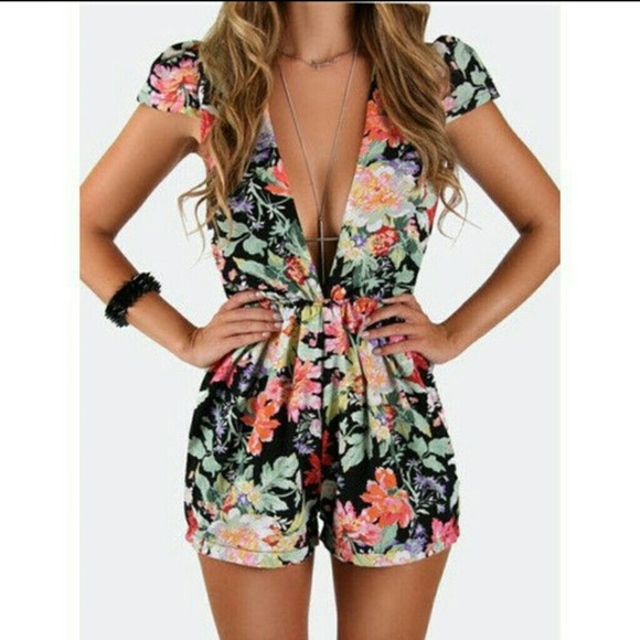 Floral Romper shorts