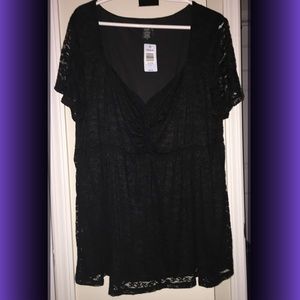 NWT 🎀 Torrid ~ Empire Waist Lace Top