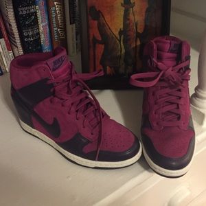Nike High Tops Purple Sneakers