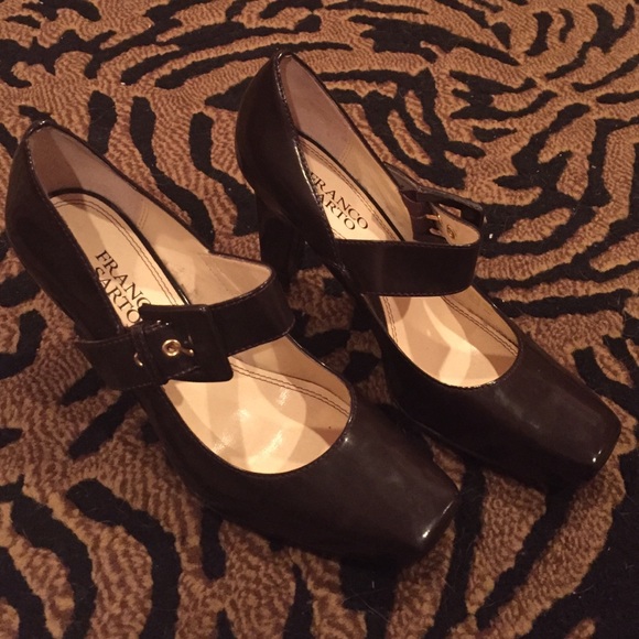 Brown Heels with buckle detail