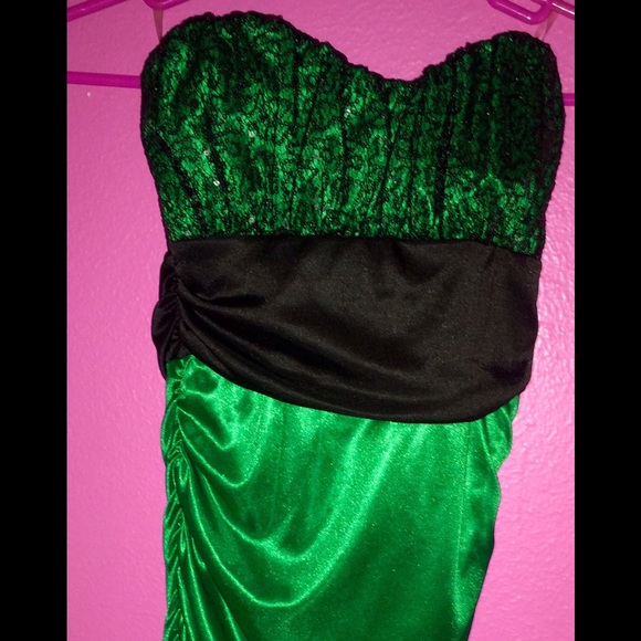 Green homecoming dress