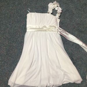 White dress semi-formal
