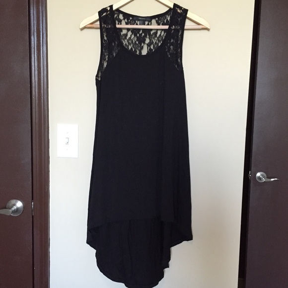 [Forever 21] NWOT Lace Hi-Lo Dress, Sz Medium