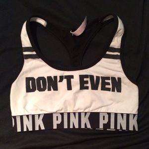 VS Pink 'Don't Even' Sports Bra
