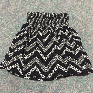 Black and white skirt