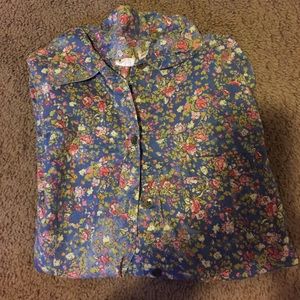 Floral button down