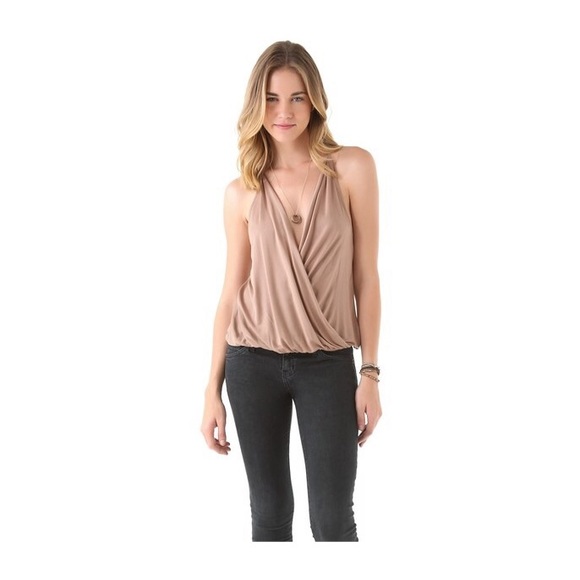 Haute Hippie t back draped tank
