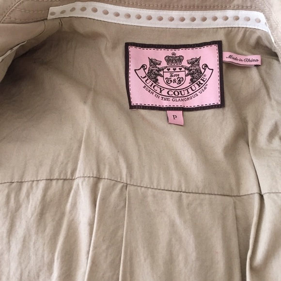 Juicy Couture ruffled sleeve trench coat - Picture 2 of 4